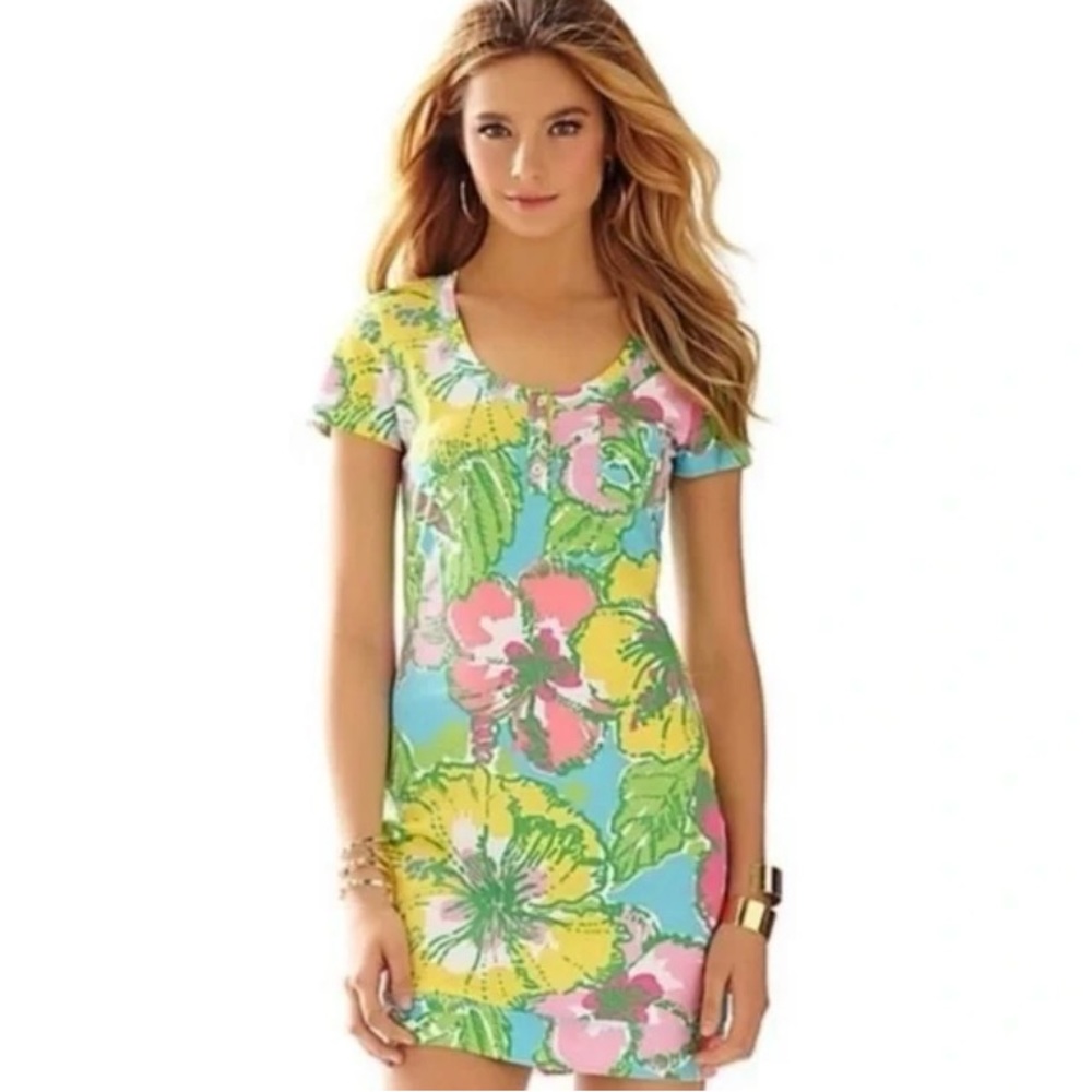 LIKE NEW Lilly Pulitzer Britton Short Sleeve Henley Dress